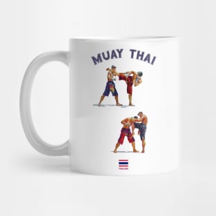 Traditional Muay Thai Kickboxing Thailand Mug